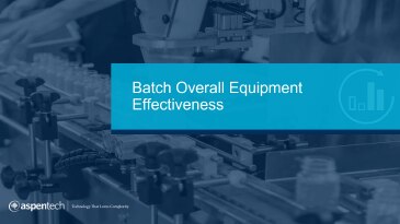 Batch OEE Tile Image